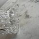 Set of three crystal whiskey glasses