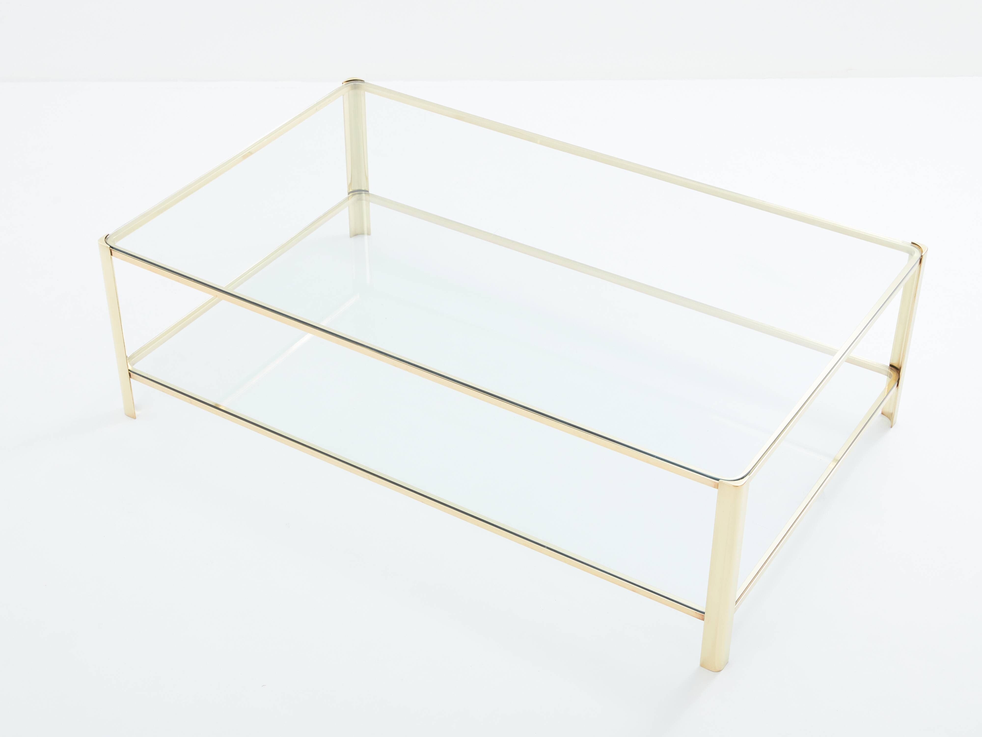 Bronze coffee table JT Lepelletier for Broncz circa 1960