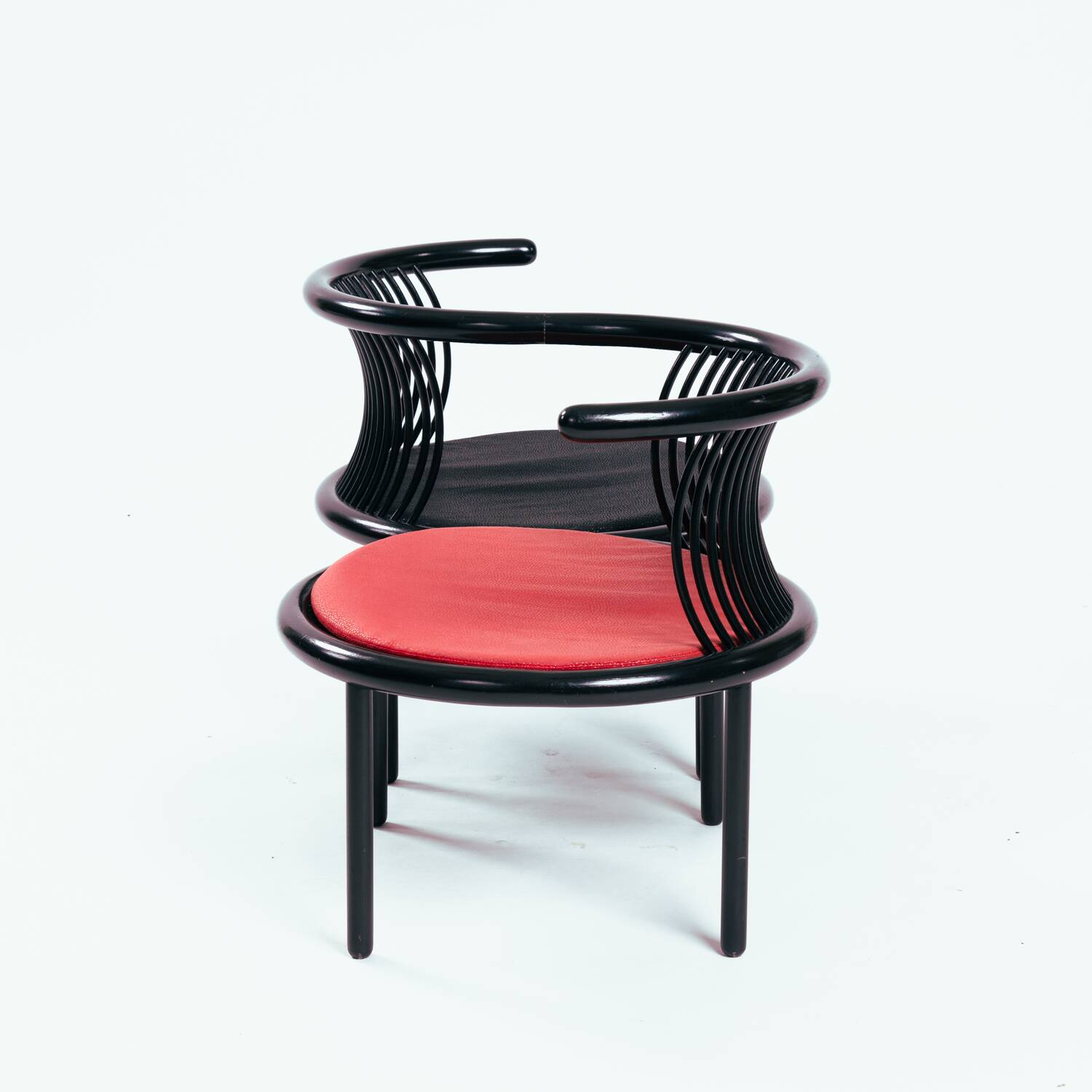 Lubke vis a vis chair, by Herbert Ohl, Germany, 1970s