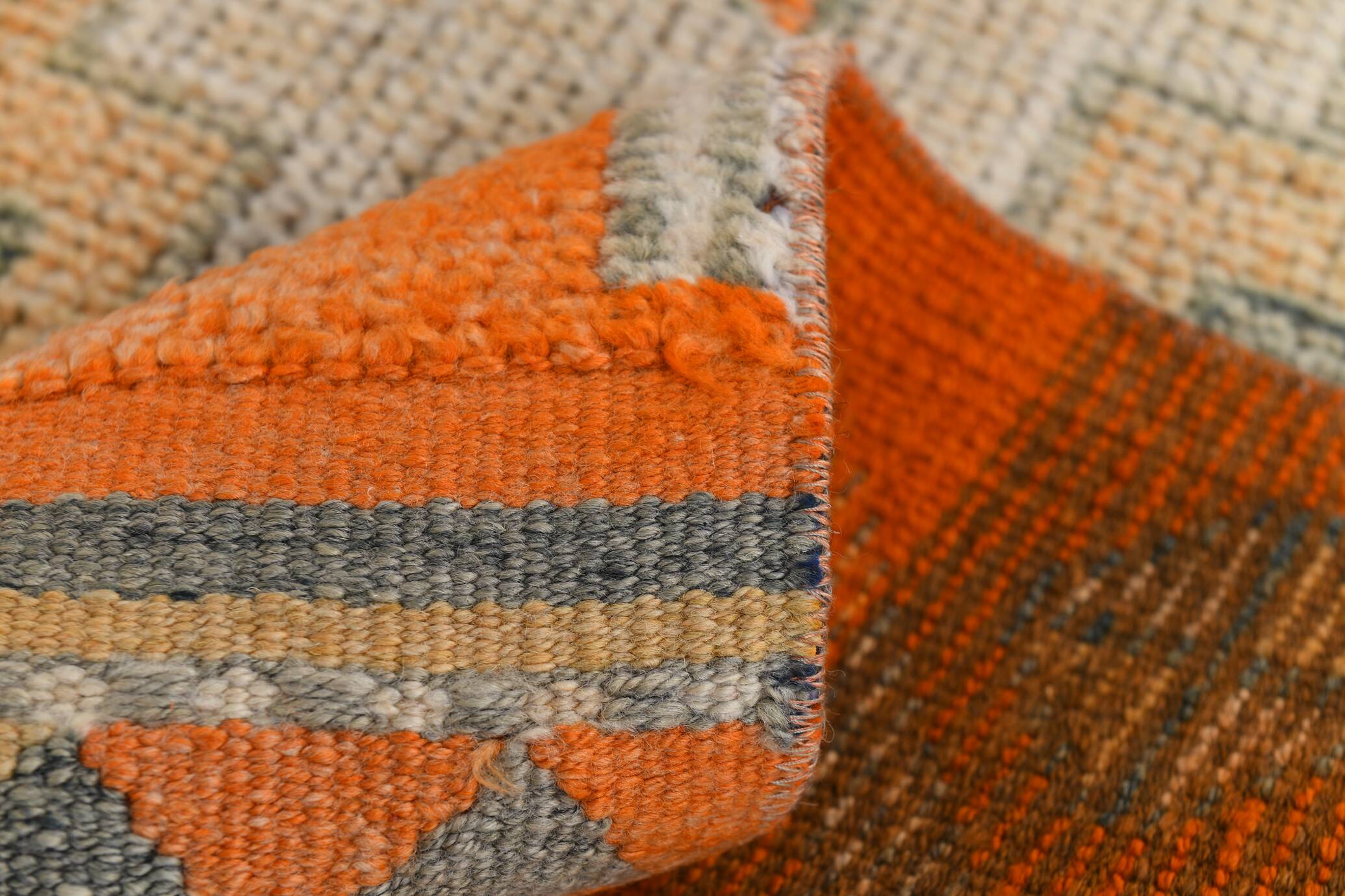 Colorful Tribal Rug, Unique Corridor Accent, Turkish Wool Runner, 86x356Cm