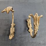 Paire d'embrasse en métal doré