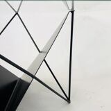 80s steel wire coffee table eclectic design