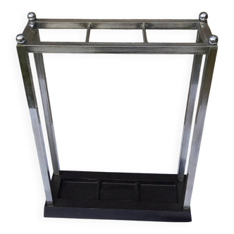 Stainless steel umbrella stand H 45 cm from the 50s