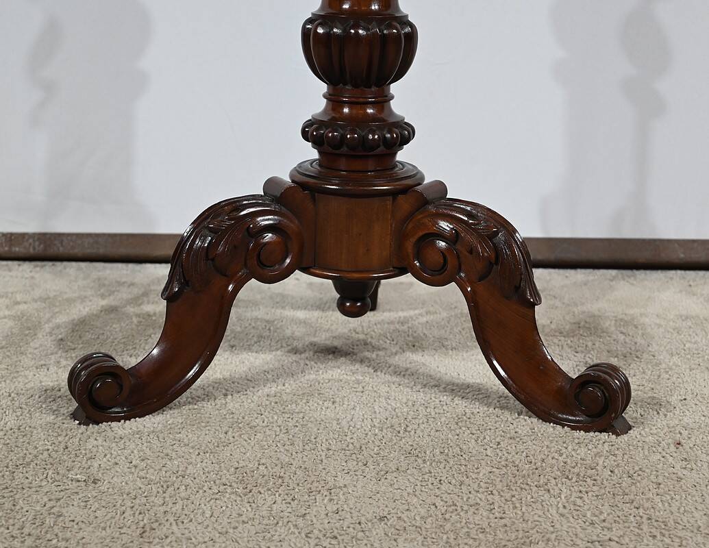 Small Barbière in Solid Mahogany, Restoration Period – 1st part 19th century