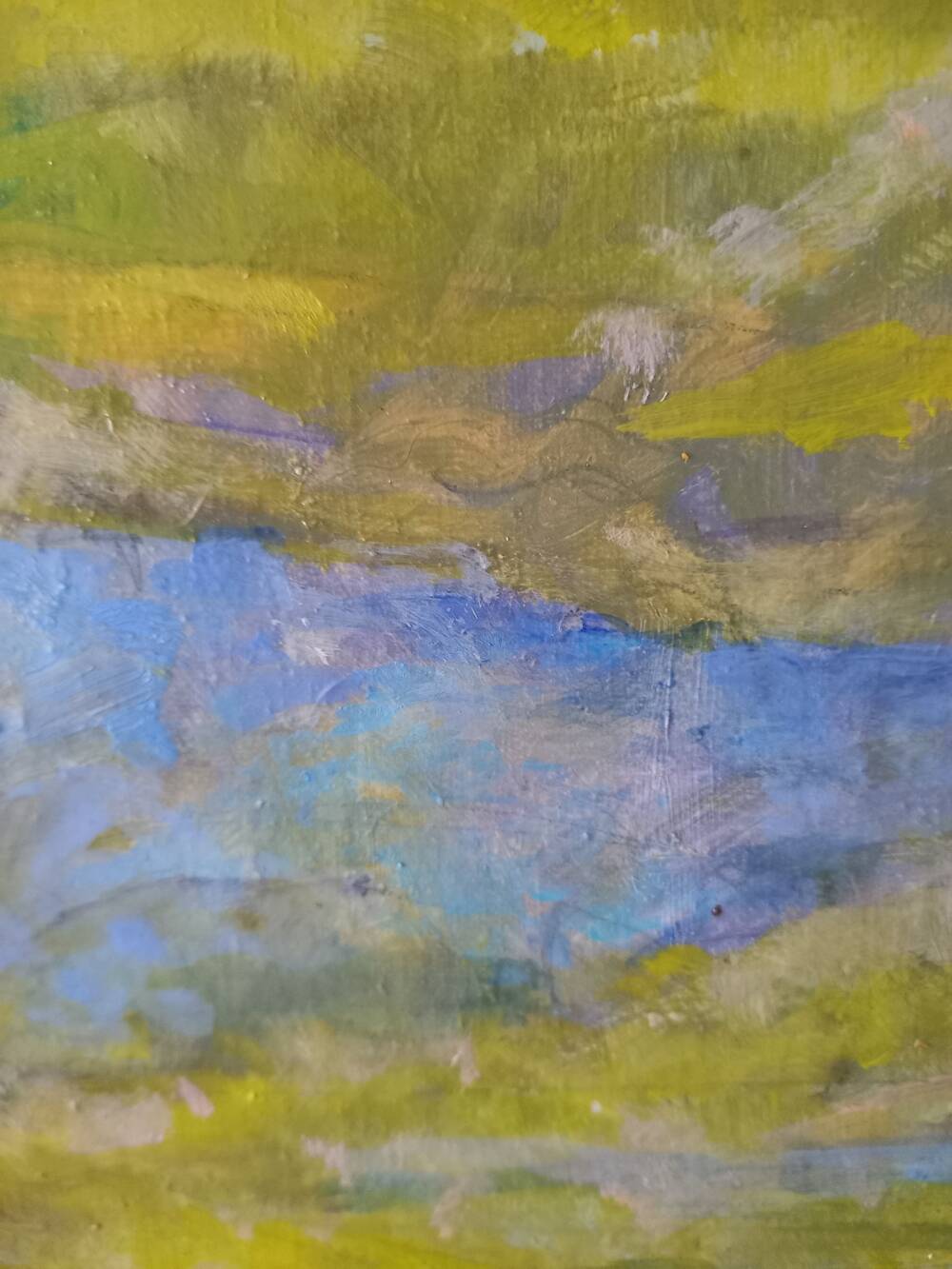contemporary painting "mountain landscape"