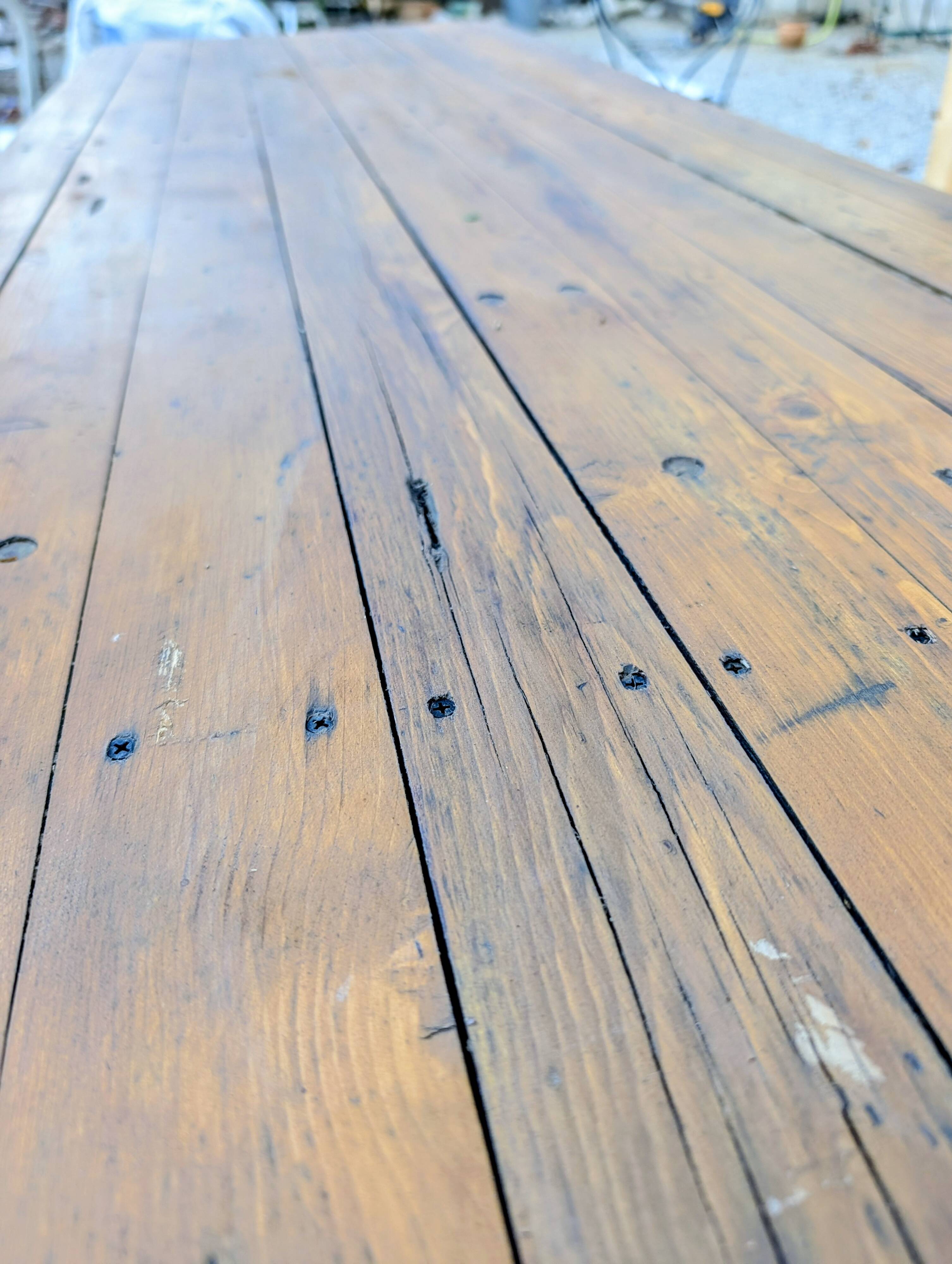 Old guinguette table