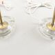 Boréns Boras Table Lamp Glass with Straw Shade Sweden 1960