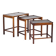 Tables Gigognes en Palissandre avec Carreaux, Danemark, 1960s, Set de 3
