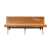 Banc extérieur latté