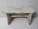 old small white patinated wooden bench vintage step stool