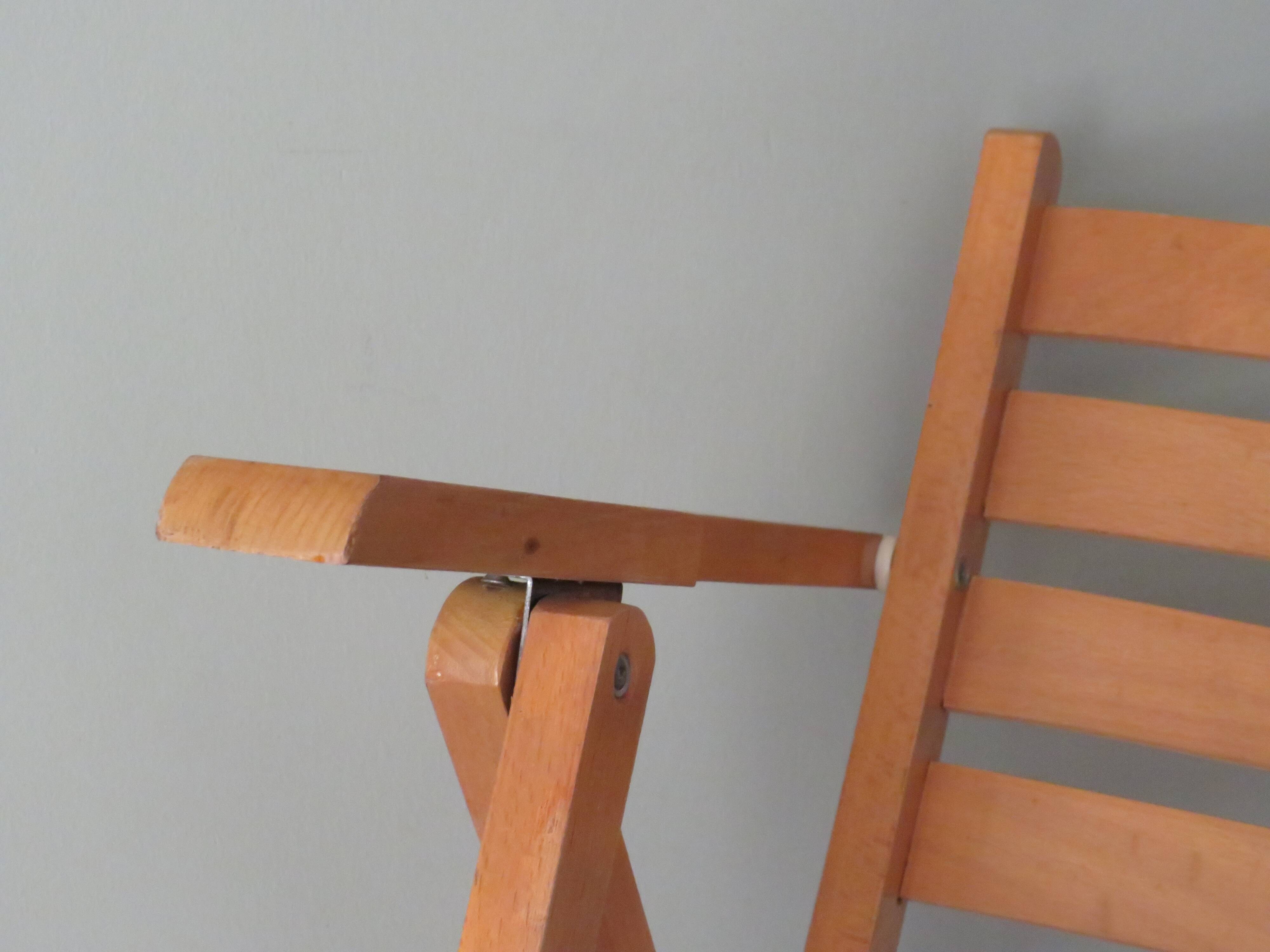 Vintage wood folding garden set.