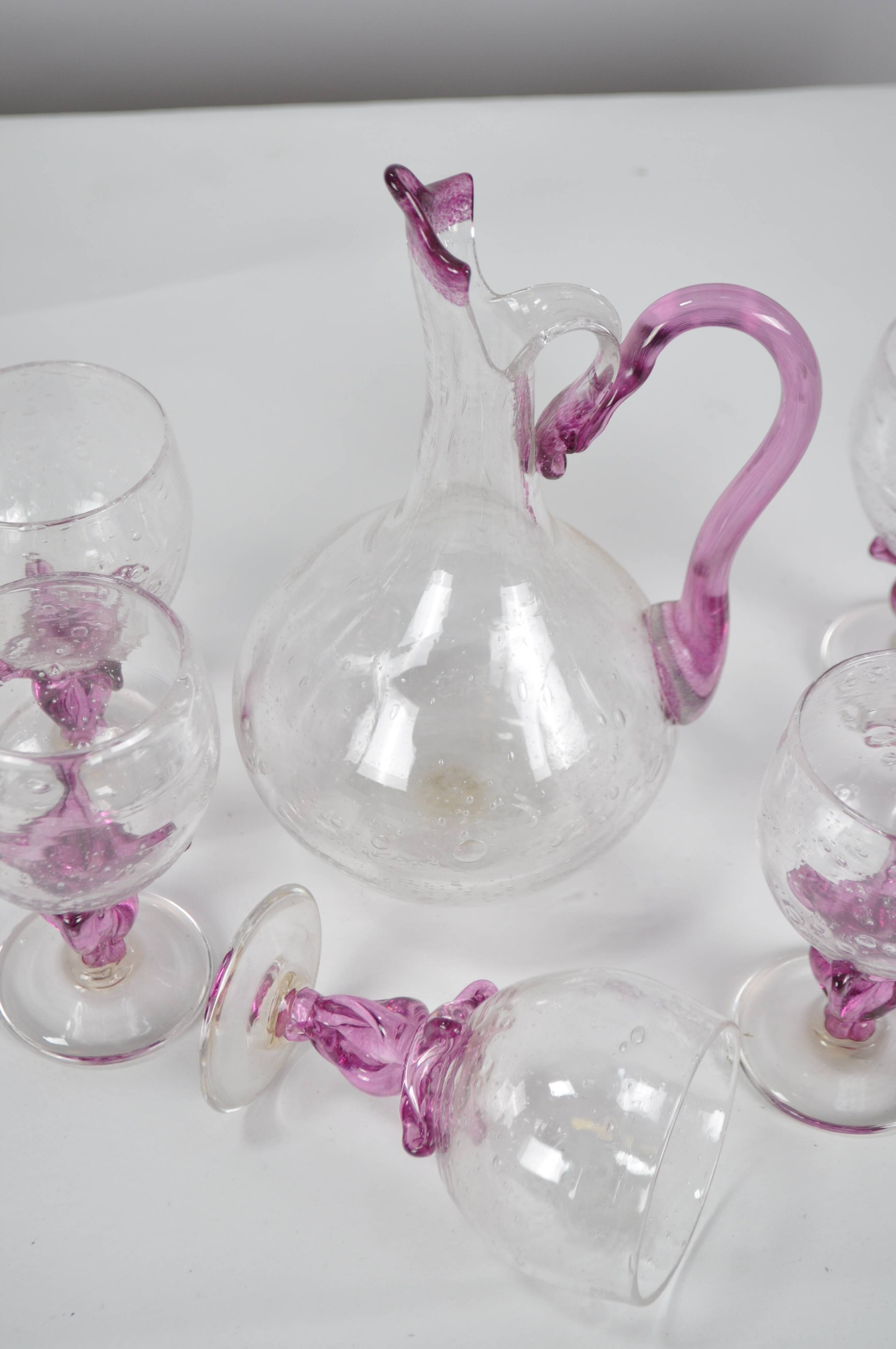 Service Biot 6 verres et carafe