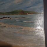 Painting oil on marine panel signed