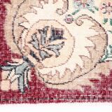 7x11 Wine Red & Beige Classic Persian Rug, 201x323 Cm