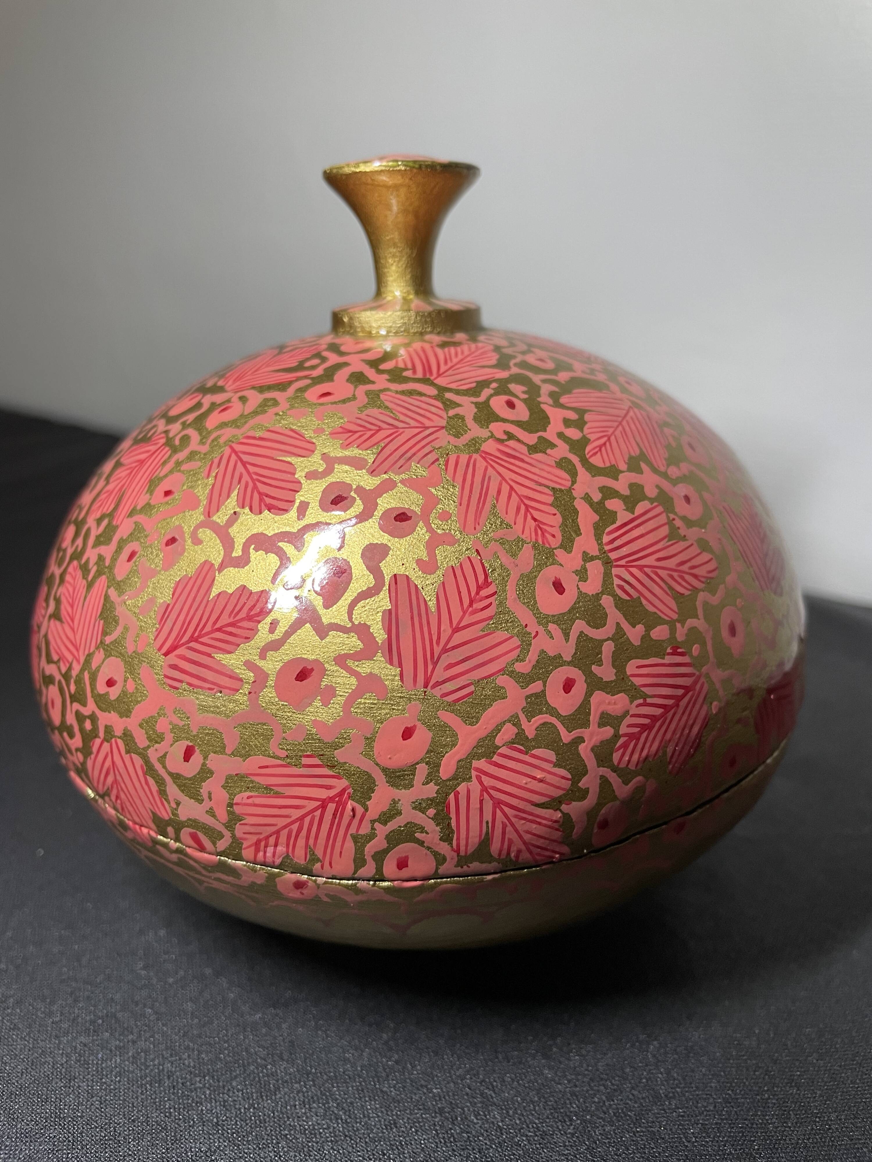 Boîte en papier mâché d’Inde