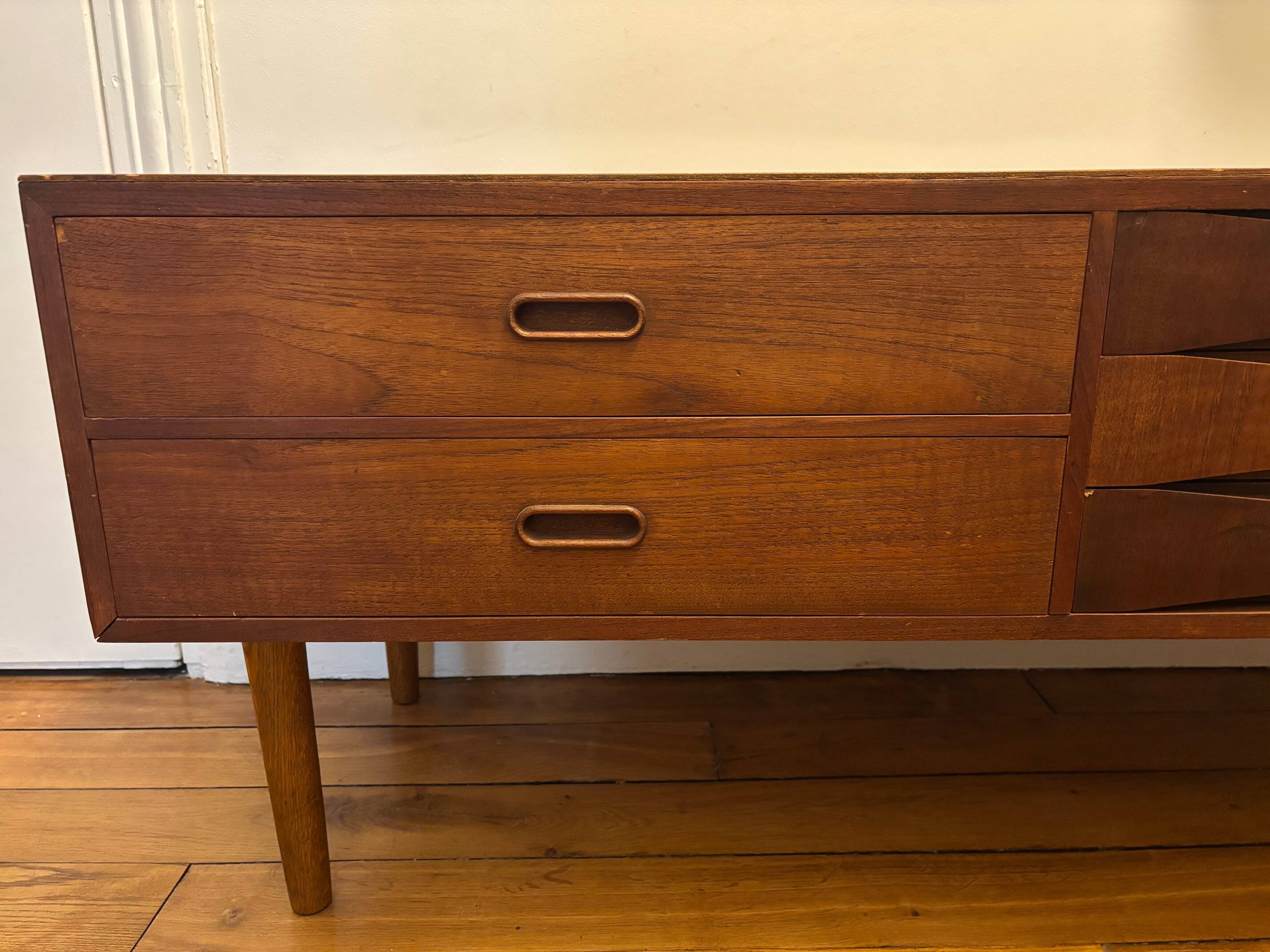 Enfilade vintage scandinave en teck 1960/1970
