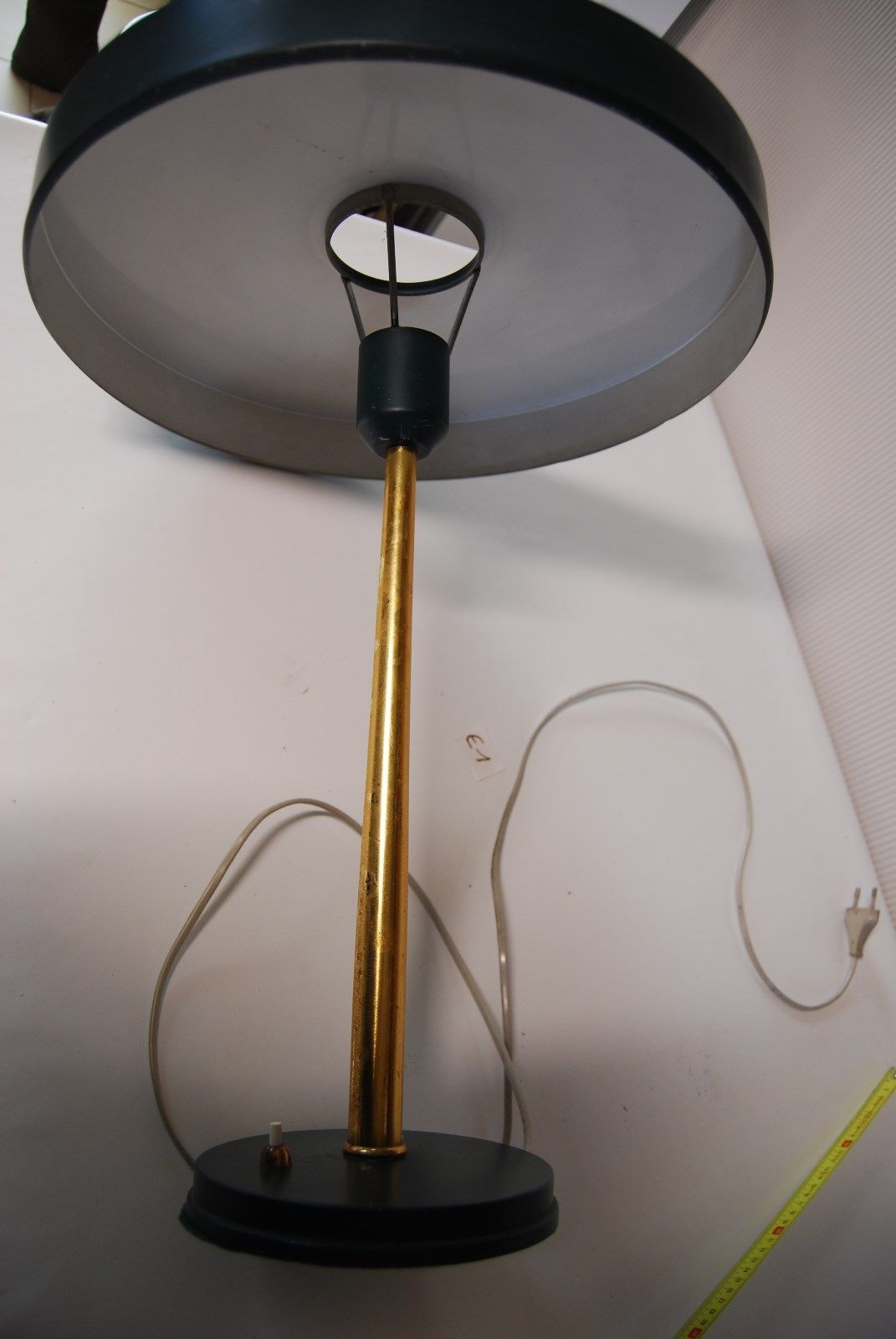 Philips table lamp metal by Louis Kalff 1960