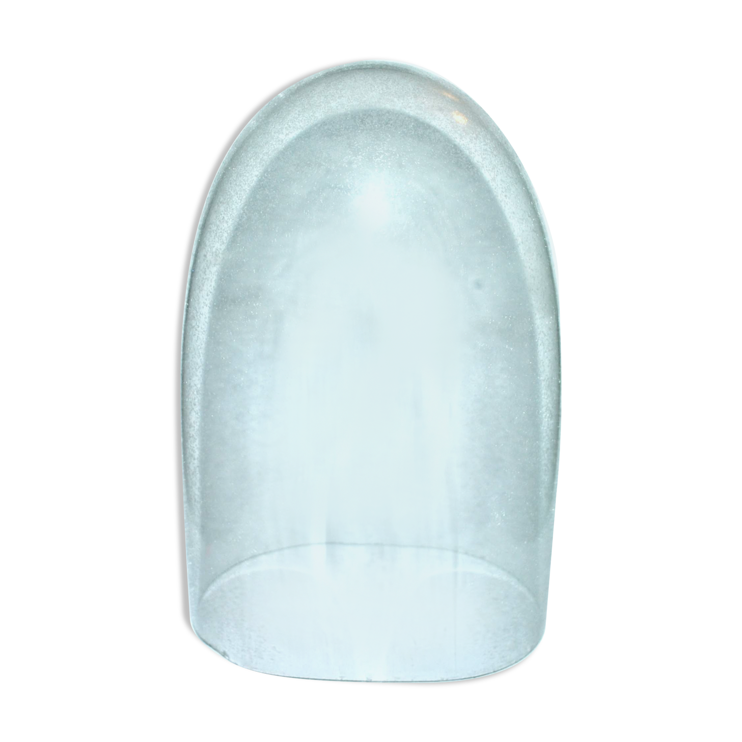 Old globe in blown glass - large oval bell - cabinet of curiosity 36cm