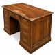 Pedestal desk in oak with a drawer unit