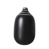 Vase Ovale Noir Élégance Mystique