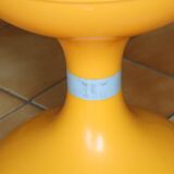 Tabouret en plastique orange Space age années 70s