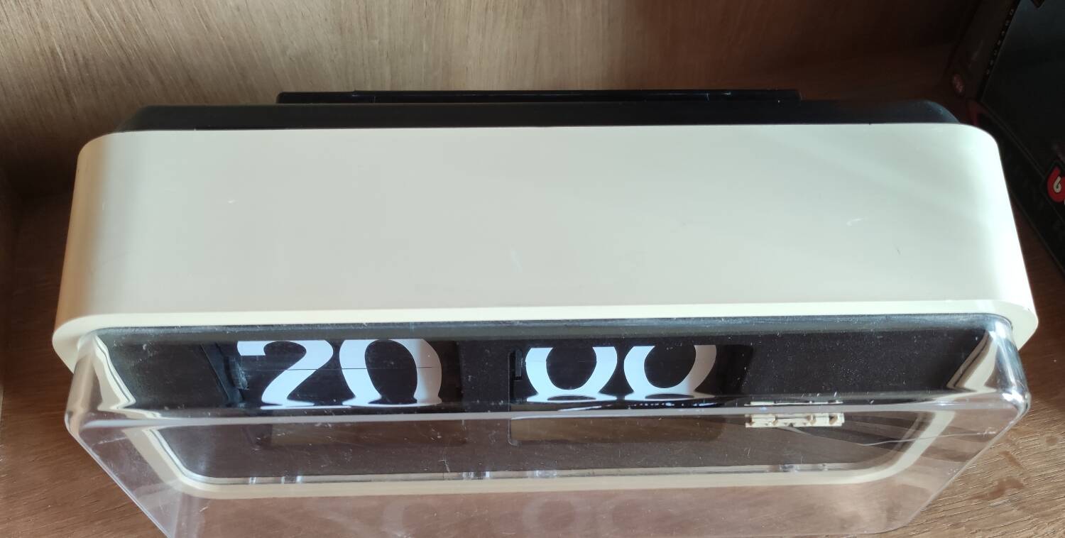 Old vintage Bodet clock with slats