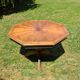 Table de salle à manger octogonale extensible en bois
