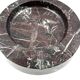 Sergio Asti, red Levanto marble ashtray bowl, UP&UP Carrara Italy, 1970s