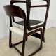 Set of 2 Baumann sled chairs in wood and terry fabric, 60s design
