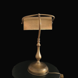 Vintage brass bankers desk lamp library light