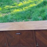 Vintage gold oak row feet compass from the 50s