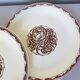 4 dessert plates from Sarreguemines, Argonne model 210712