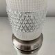Vintage tactile lamp chrome and molded glass 80s