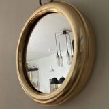 Vintage round medallion mirror from the 70s