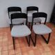 Set de 4 chaises traineau 1970