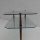 Table low vintage two-story glass 1950 s