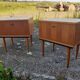 Pair of antique bedside tables
