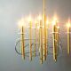 Sculptural chandelier by Gaetano Sciolari, 1970.