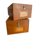 Set of 2 wooden plug boxes