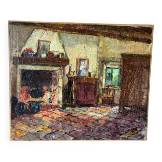 Interior scene by Lecomte