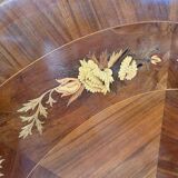 Table à manger - Guéridon basculant en marqueterie de style Napoléon III