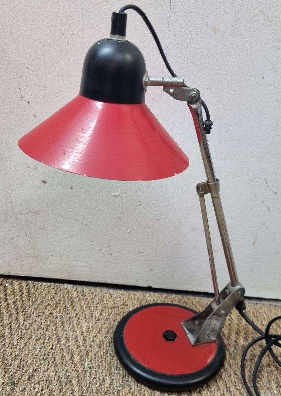 1970s metal desk lamp