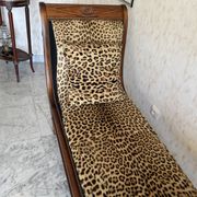 Empire-style wooden daybed / chaise longue
