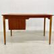 Danish Petite Teak & Beech Desk, 1950s.