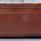 Vintage monogrammed leather jV case