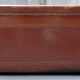 Valise vintage cuir monogrammée JV