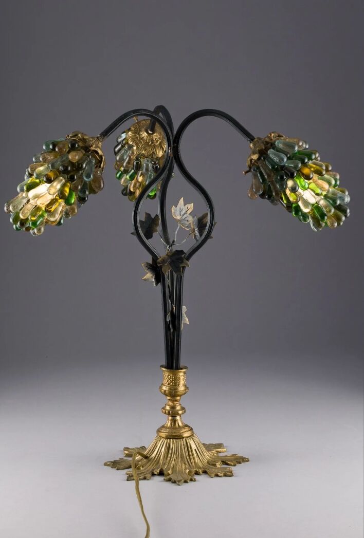 Large Murano Art Deco Lamp