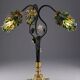 Large Murano Art Deco Lamp