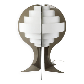Lampe design space age en plexiglas par Flemming Brylle et Preben Jacobsen, Danemark 1960