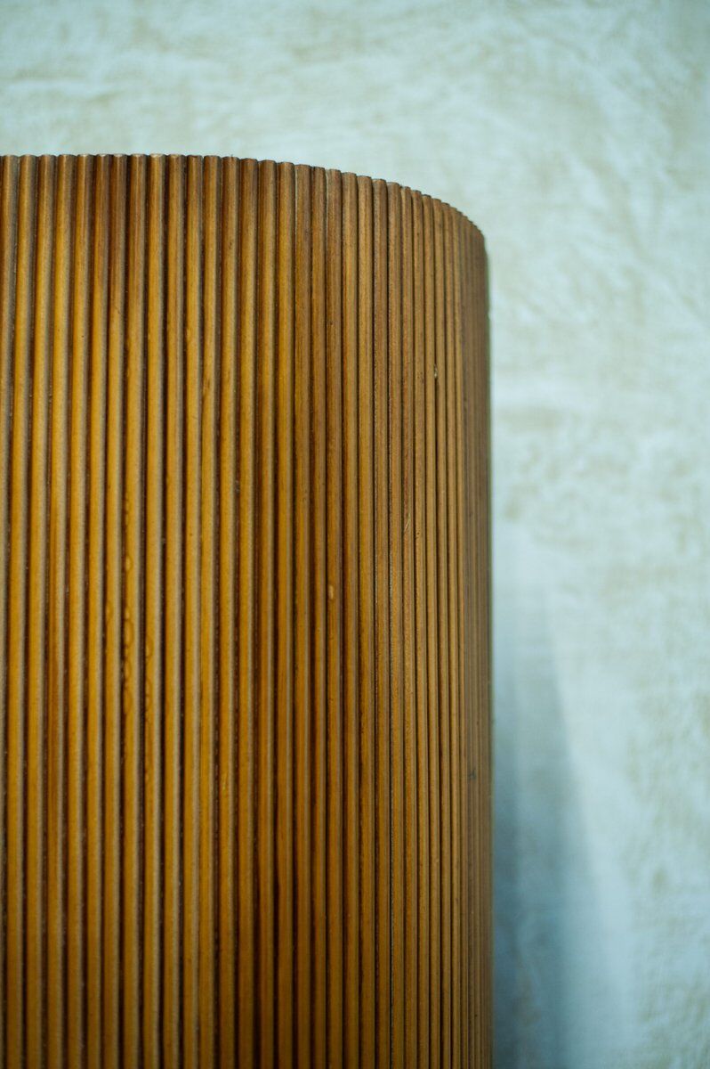 Bamboo wardrobe with illustrations, Italy, 1950